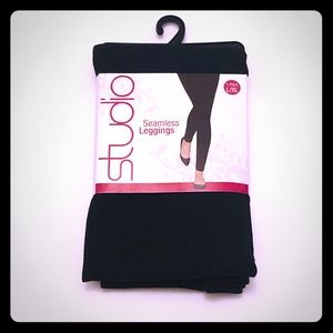 NTW Leggings - black cotton seamless large L XL